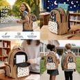 thumbnail image 3 of Xoenoiee Cocker Spaniel Dog Paw Bone Heart Print Backpack with Lunch Bag for Girls School Bag with Pencil Case Water Bottle Sleeve Kindergarten Bookbag Rucksack Elementary Preschool Toddler Knapsack, 3 of 7