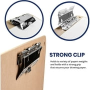 Field Sketch Board, Masonite with Cutout Handle, Clip, and Strap Holes, 13 Inch X 19 Inch