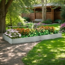 GVN Garden Bed Planter, Raised Garden Bed,6-Pack 20 FT Galvanized Metal Landscape Edging for Lawn Yard