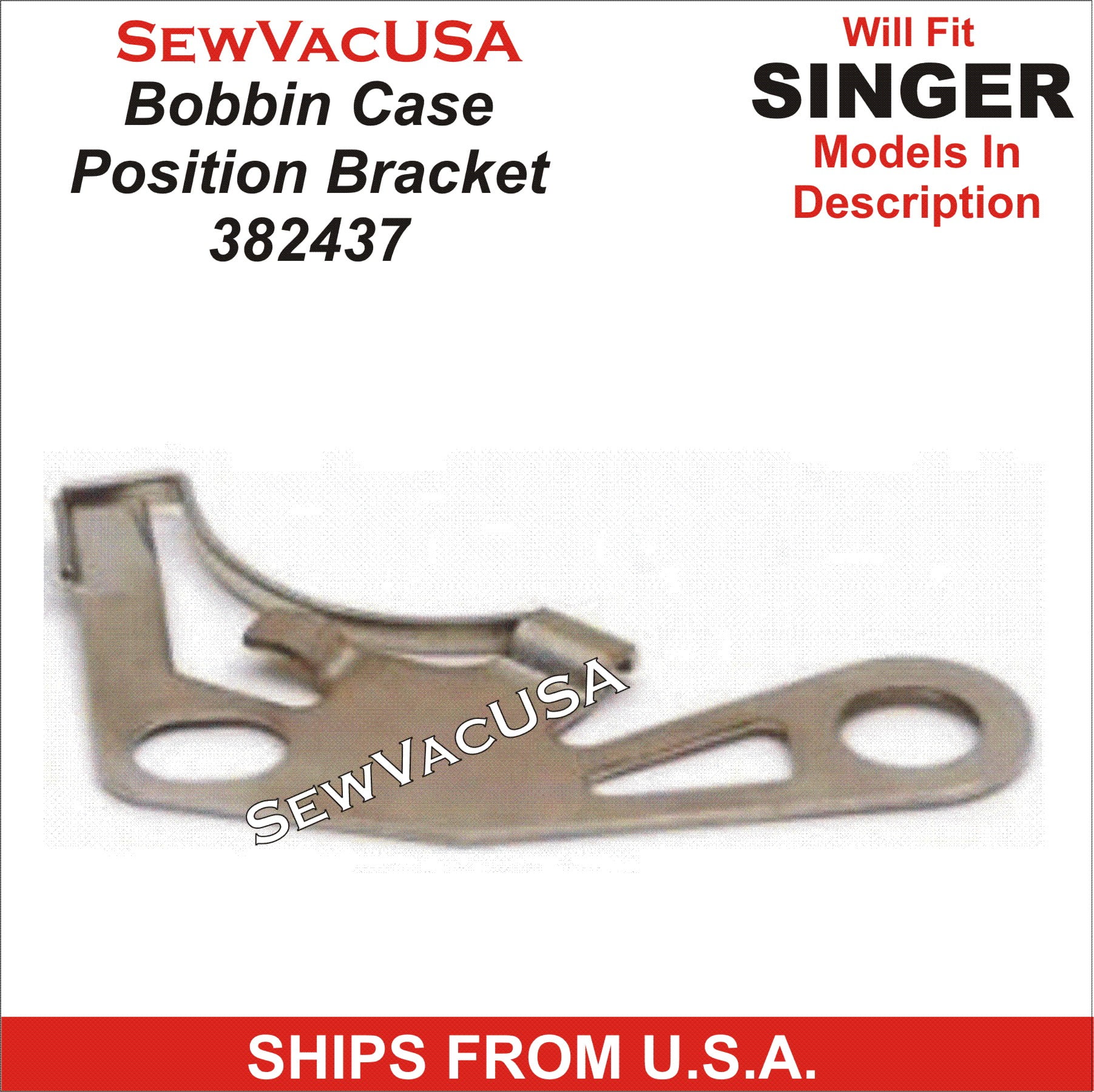 Singer Compatible Bobbin Case Position Bracket 382437 Fits 700 Class