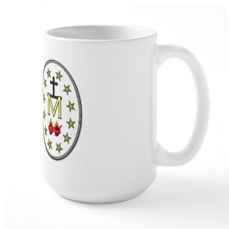 

CafePress - Miraculous Medal - 15 oz Ceramic Large White Novelty Mug