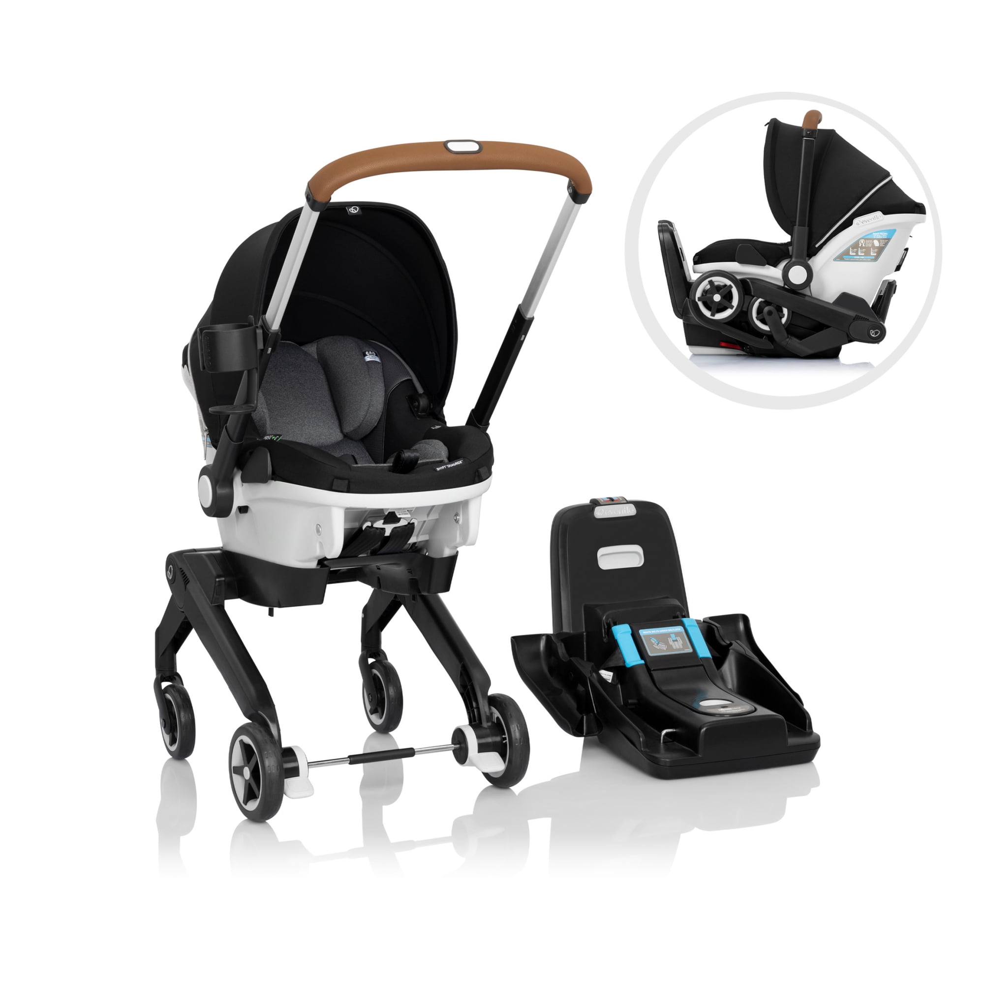 GOLD Shyft DualRide Infant Car Seat and Stroller Combo Moonstone