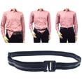 thumbnail image 3 of Camisa unisex ajustable Cinturón antideslizante Cinturones antiarrugas para uso formal Vestimenta profesional (hebilla de gancho de plástico de 2,5 cm), 3 of 9