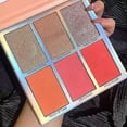 thumbnail image 1 of Paleta de rubor HUOGUO, pigmento natural de 6 colores, 12 g, 1 of 5