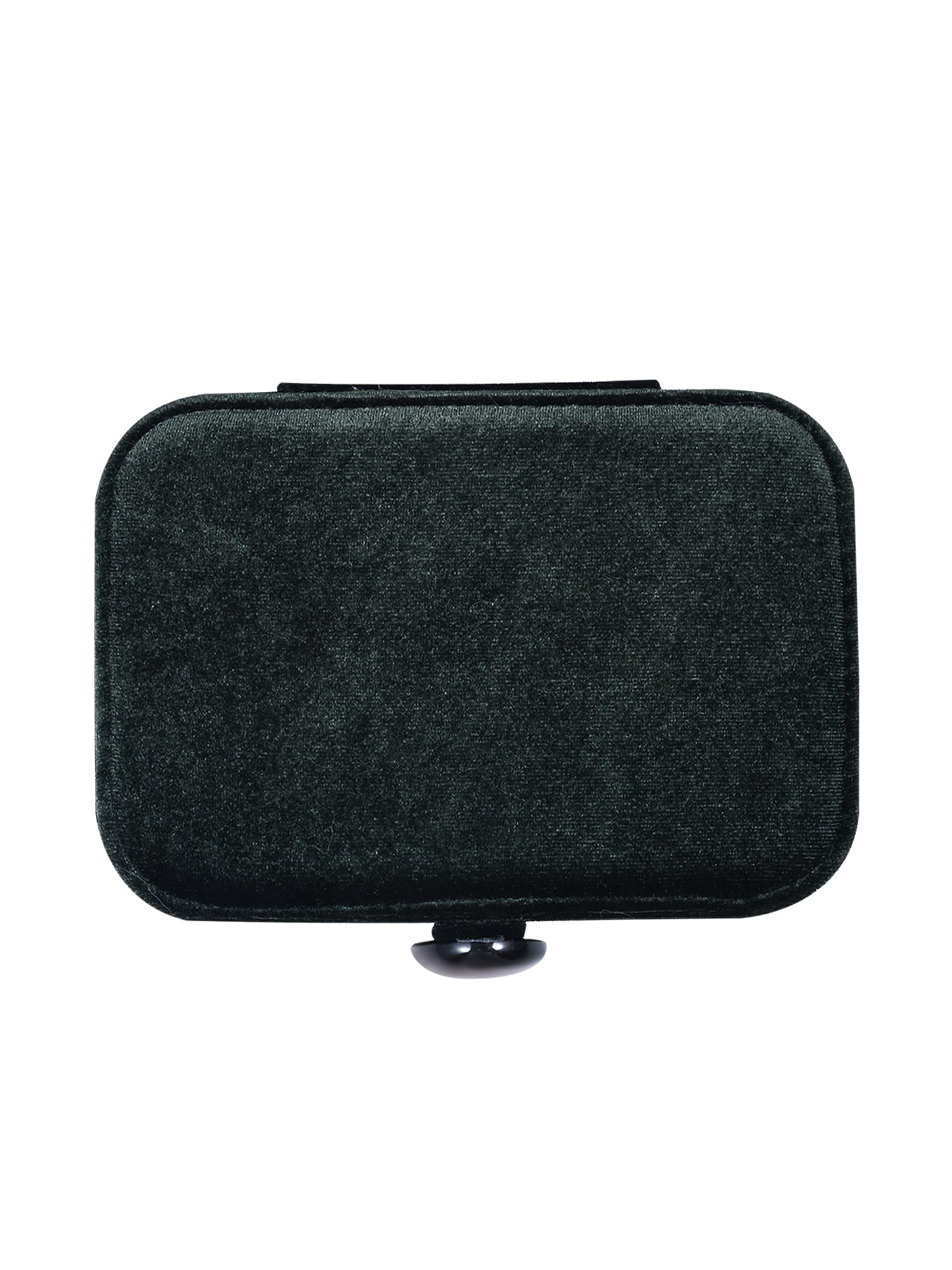 Scenario Women's Rectangular Faux Velvet Jewelry Organizer, Green