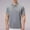 Gray, variant on Men’s Quick-Dry Outdoor Training Tee with Snap Placket, Casual Summer Short-Sleeve Shirt Gray Size M