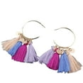 thumbnail image 5 of Sonducket Pendientes de araña Moda Bohemia Étnica Abanico Borla Oreja Cuelga Aro Pendiente Día de San Valentín Niñas Accesorios de boda Type6 NO6 Sonducket CBP455341, 5 of 5