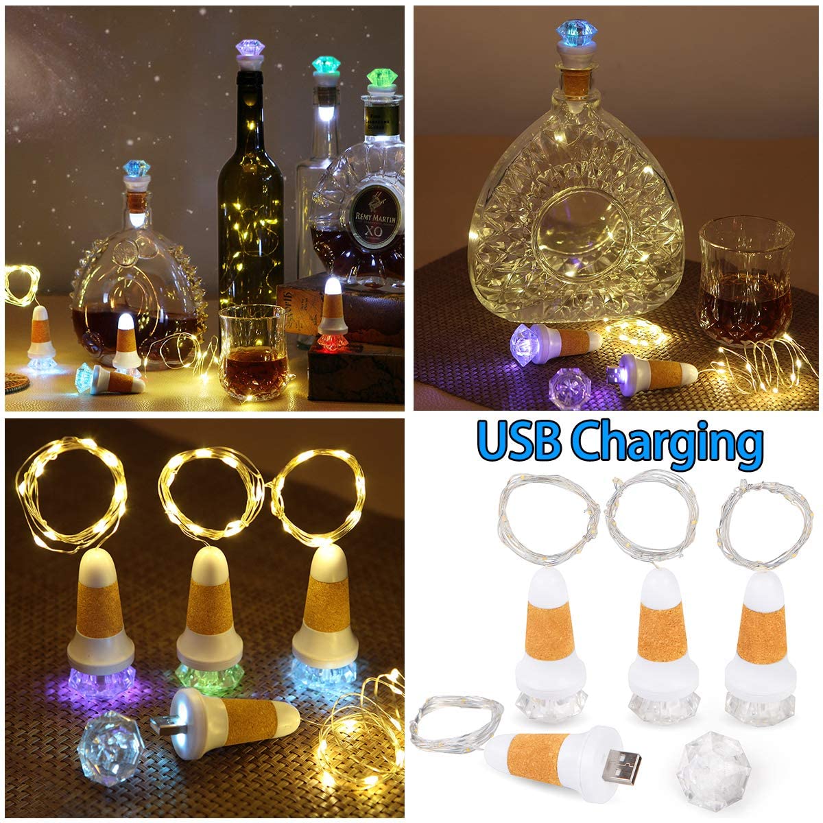 usb led cork light