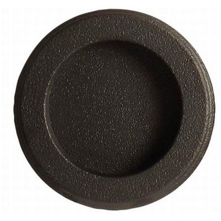 Emtek 2211US10B Round Flush Pull, Oil Rubbed Bronze
