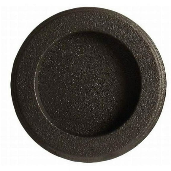 Emtek 2211US10B Round Flush Pull, Oil Rubbed Bronze