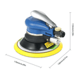 thumbnail image 3 of Lijadora Neumática De Aire De Doble 6 Pulgadas 10000 Rpm Azul, 3 of 4