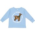 thumbnail image 3 of Inktastic Future Goat Farmer with Cute Goats and Hoof Prints Boys or Girls Long Sleeve Toddler T-Shirt, 3 of 5