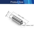 thumbnail image 2 of HUGFEGWE Extended Compressed Spring Wire Diameter 0.03", OD 0.24", Free Length 0.98",Stainless Steel Dual Hook Tension Spring for Production Assembly Furniture Mechanism Maintenance 0.8x6x25mm 15PCS, 2 of 8