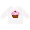 thumbnail image 3 of Inktastic Cupcake Girls Long Sleeve Toddler T-Shirt, 3 of 5