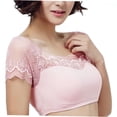 thumbnail image 2 of unbranded Bralette Top Sin Rosa Con Acolchado Cómodo Y Elástico Para Actividades Deportivas, 2 of 6