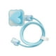 thumbnail image 2 of Funda protectora para cable de cargador USB, protector de cable DIY, cabezal del cargador, línea de datos amor azul, 2 of 9