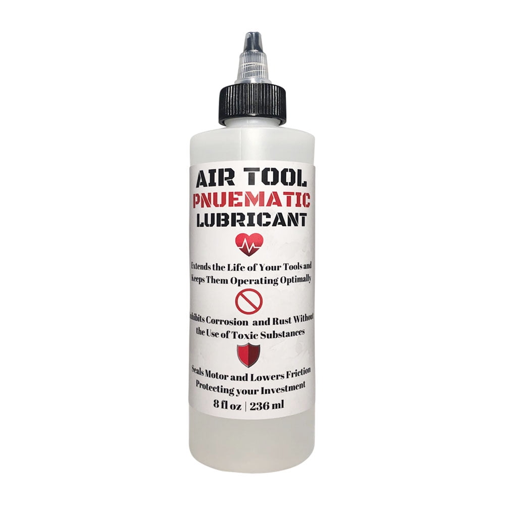 Air Tool Pneumatic Lubricant 8oz Translucent Clear