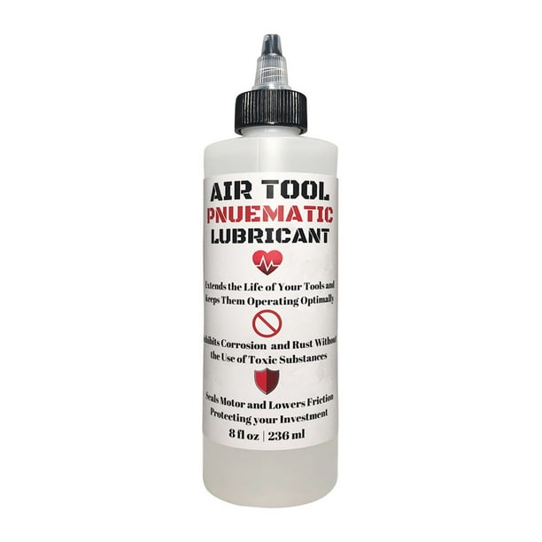 Air Tool Pneumatic Lubricant 8oz Translucent Clear