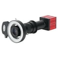 thumbnail image 6 of Hayear 51MP 60FPS Red Microscope Camera Set, 180X Lens,WIith 0.5X Barlow les, 144 LED Industrial Digital Microscope for Phone Repair PCB Soldering, 6 of 6