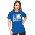 thumbnail image 3 of Live Fearless For Jesus Christian Womens Slim Fit Graphic Tee Brisco Brands S, 3 of 5