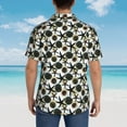 thumbnail image 6 of Xecao Sea ​​Urchin print Hawaiian shirt - a stylish short-sleeve button-down for men, perfect for casual beach and tropical outings., 6 of 9