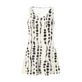 thumbnail image 4 of Vestido Corto para Mujeres Verano sin Mangas Cuello en V, Impresión de Moda con Bolsillos, Poliéster de Algodón Casual, 4 of 9