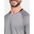 thumbnail image 3 of Athletic Works Men's and Big Men's Mixed Media Tee, Sizes XS-5XL, 3 of 4