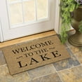 thumbnail image 2 of Evergreen 16 x 28 Inches Welcome to The Lake Door Mat | Non-Slip Rubber Backing | Dirt catching Natural Coir | Indoor and Outdoor Home Decor, 2 of 7