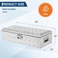 thumbnail image 4 of Yiwa Boîte à Outils en Aluminium sous le Corps, Rangement Robuste pour Lit de Camionnette et Remorque, 4 of 6