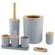 thumbnail image 2 of Juego de 7 accesorios de baño sencillos, jabonera, dispensador de loción, decorativo gris, 2 of 7
