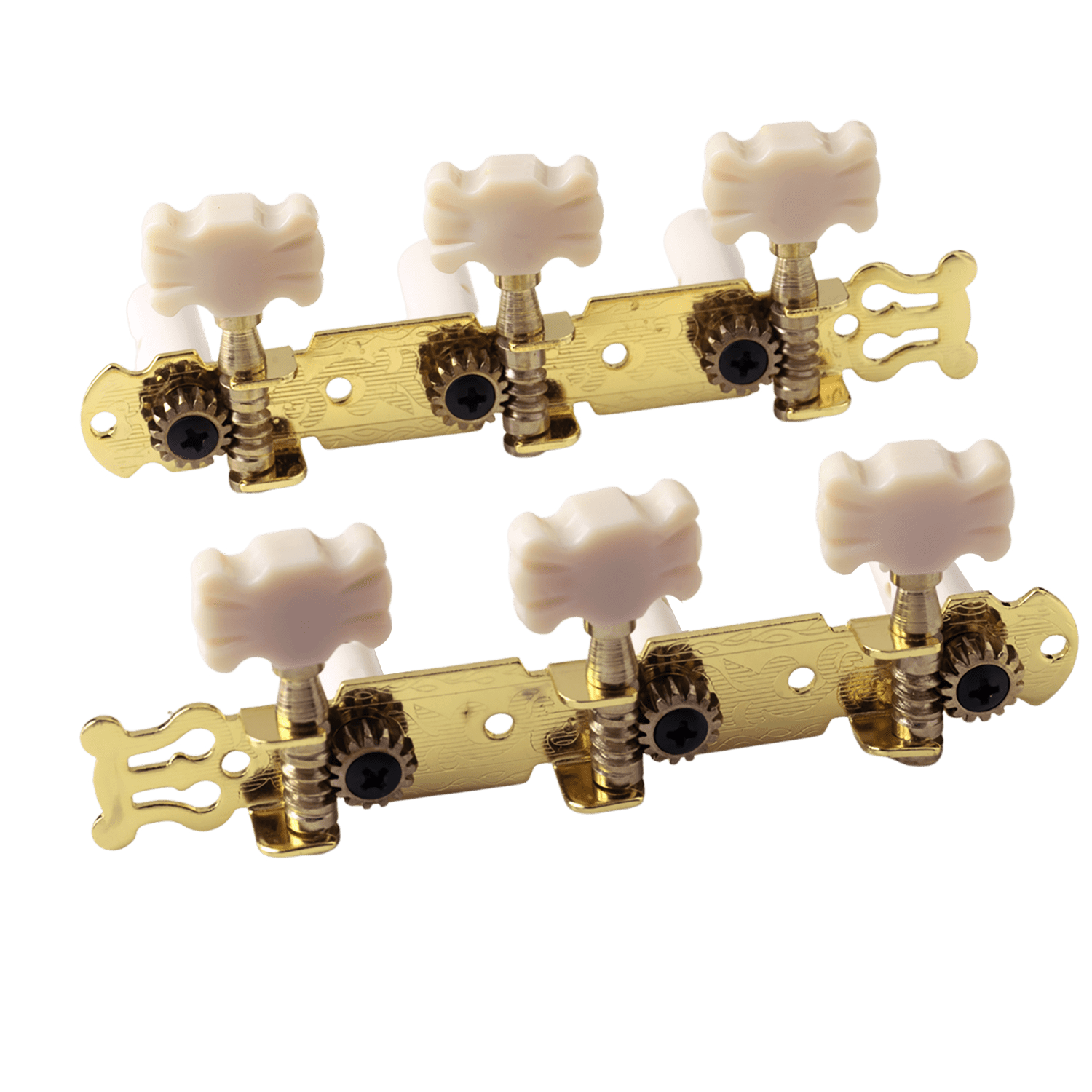 LOOKSEVEN Classical Guitar String Tuners Keys Machine Heads Tuning Peg 3 Left 3 Right Gold