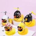 thumbnail image 4 of Pato amarillo con casco para coche, decoración de ciclismo, adornos para coche, accesorios, 4 of 5