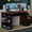 Red, variant on Madesa Large Modern Gaming Computer Desk 53 Inch with 5 Shelves Cable Management Student Study Wooden Table Home Office Gamer Desk for Kids and Adults - Black