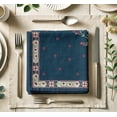 thumbnail image 5 of Vargottam Designer Cotton Twill Napkins - Set of 12, 20-Inch, Floral Print, Durable & Absorbent Cloth Napkins for Dining, Parties, and Home Decor - Machine Washable, 5 of 8