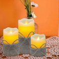 thumbnail image 4 of LED Flameless Candle with Hemp Rope, Battery Powered, Flickering Candle Sticks with Remote Control and Timer (Diameter: 3.25" X H 4" 5" 6"), 4 of 5