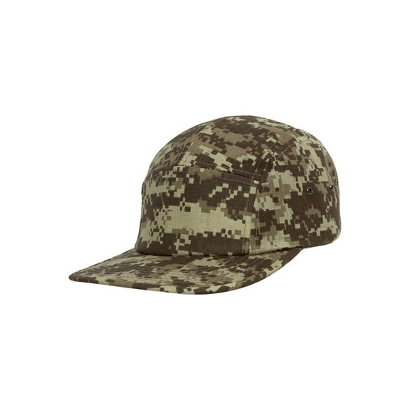 Top Headwear Print Cotton Five-Panel Cap - Digi Camo
