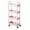 Pink, variant on YiJuHui 1pcs Multipurpose Rolling Storage Cart with 4-Tier Shelves, Organizer Rack for Kitchen Bathroom Living Room, Mobile Utility Cart with Wheels for Home Organization 35*22*97CM