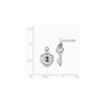 thumbnail image 2 of White Sterling Silver Earring Drop & Dangle Women'S Cubic Zirconia CZ Clear 22 mm 12, 2 of 2