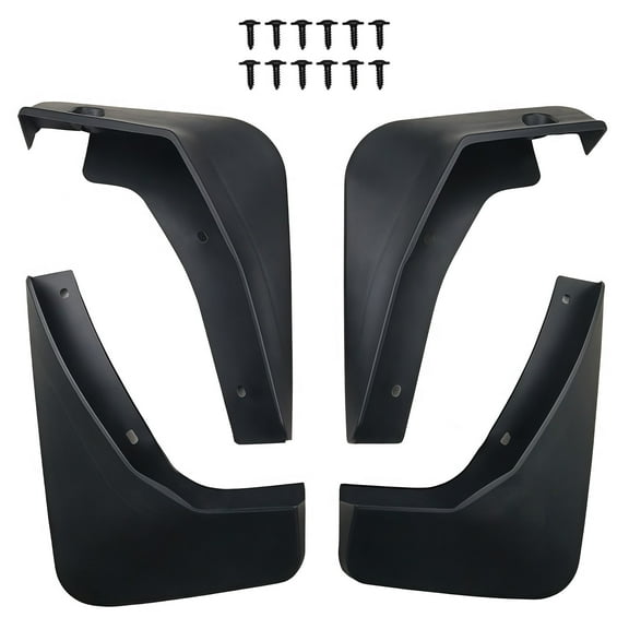 Mud Guards For Chevrolet Trax 2014-2018, Splash Guards Molded Front&Rear Set-Black