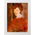 thumbnail image 1 of Modigliani, Amedeo 24x32 White Modern Wood Framed Museum Art Print Titled - Portrait of a Woman 1907, 1 of 4