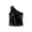 Black, variant on Girls Glitter Round Dot Sequin One Shoulder Top, Shiny Sleeveless Stage Show Performance Vest Blue 130/140