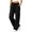 Black, variant on Women's Solid Color Straight Leg Cargo Pants, High Elastic Waisted Casual Multi Pocket Cargo Trousers for Women, Lightweight Loose Wide Leg Jogger Pants for Walking Hiking Streetwear Black L