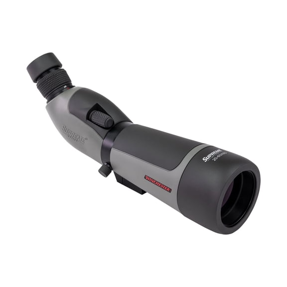 Winchester Supreme Optics W20-60x65mm Spotting Scope, Angled, Black/Gray, WQ-SS-