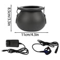 thumbnail image 3 of Halloween Witch Cauldron with Mist Maker Fogger 12 LED Light Color Change Pond Fogger Misting Cauldron Halloween Decor Fog Machine for Holiday Party(Black), 3 of 8