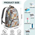 thumbnail image 5 of Highland Cow and Boot Print Backpack for School, Cute School Bag with Adjustable Shoulder Straps and Padded Back, 16.9"x12.6"x5.9", 5 of 5