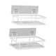 thumbnail image 2 of Estante organizador de ducha con ganchos, organizador de baño, soporte autoadhesivo para ducha, estantes de baño para cocina, dormitorio 2 niveles, 2 of 9