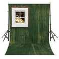 thumbnail image 1 of EREHome Polyester Fabric 5x7ft Backdrop Green Wooden Wall Floor White Window Photography Backdrops Photo Studio Background Props, 1 of 1