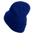 thumbnail image 2 of Daddy With Glasses Embroidered 12 Inch Long Knitted Beanie - Royal OSFM, 2 of 5
