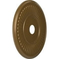 thumbnail image 2 of Ekena Millwork 22"OD x 3 1/2"ID x 1"P Berkshire Thermoformed PVC Ceiling Medallion (Fits Canopies up to 10 1/8"), Metallic Champagne Bronze, 2 of 10