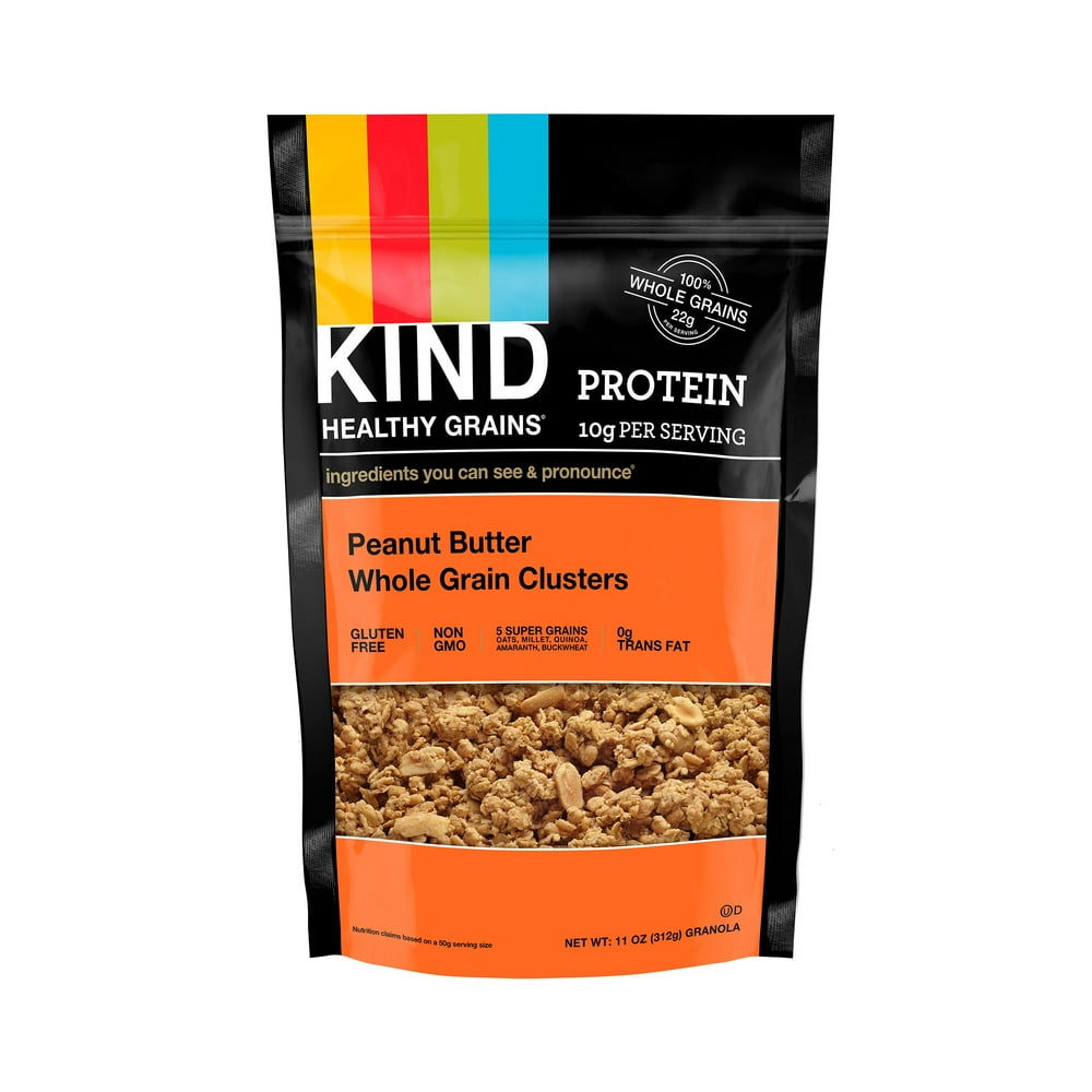 KIND Healthy Grains Granola Clusters, Peanut Butter with Whole Grains